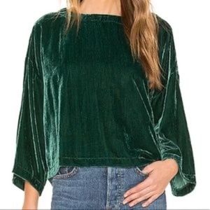 Cupcakes and Cashmere Michaela Velvet Top